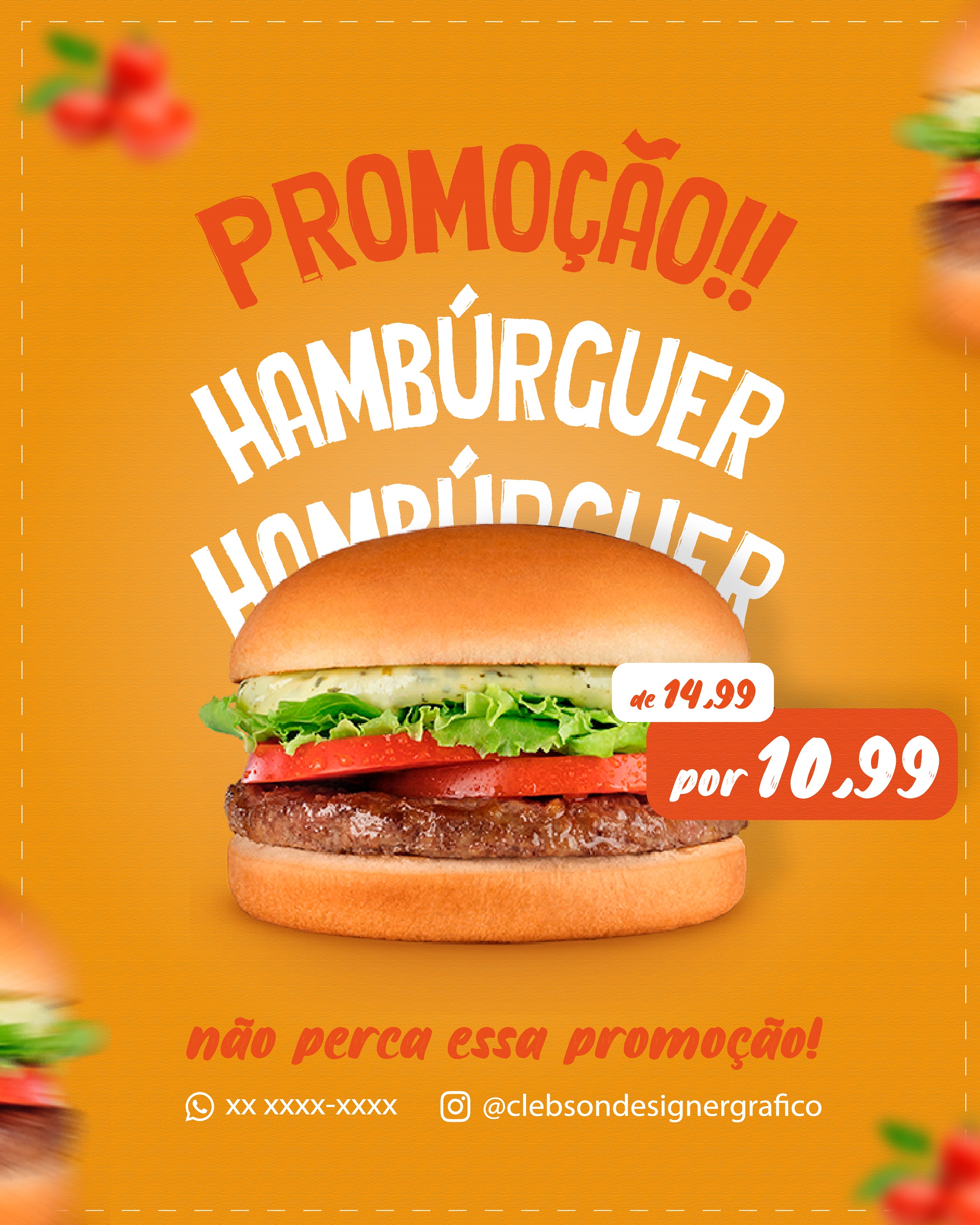 Designer gráfico profissional para lanchonete